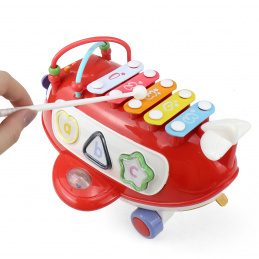 Aga4Kids Interaktivno letalo z ksilofonom Rdeče