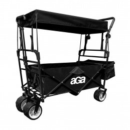 Aga Zložljiv transportni voziček Črn 2DAZ376 - II. Kakovost