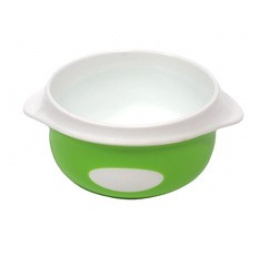 Otroška globoka skleda 4m+ POUPY Zelena