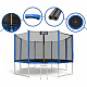 Aga SPORT PRO Trampolin 366 cm Modra + zaščitna mreža + lestev - II. KAKOVOST