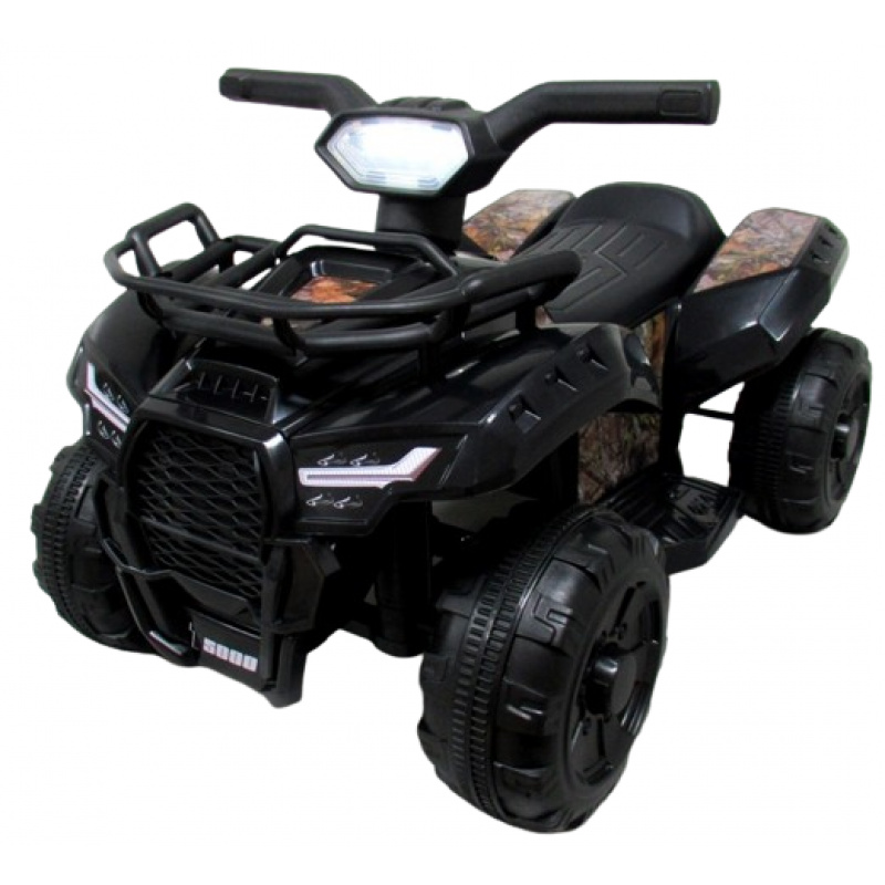 Quad J8AA črn z baterijo, štirikolesniki za otroke glasbena luč