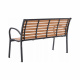 Aga Vrtna klop 125x60x80 cm Rjava