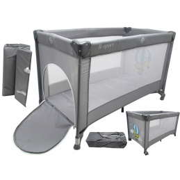 R-Sport Zložljiva potovalna posteljica K1 Siva