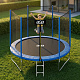 Aga SPORT TOP Trampolin 250 cm Modra + zaščitna mreža + lestev