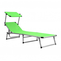Aga Vrtni nastavljiv ležalnik GARDEN EXCLUSIVE MC372310LG Limetno zelena