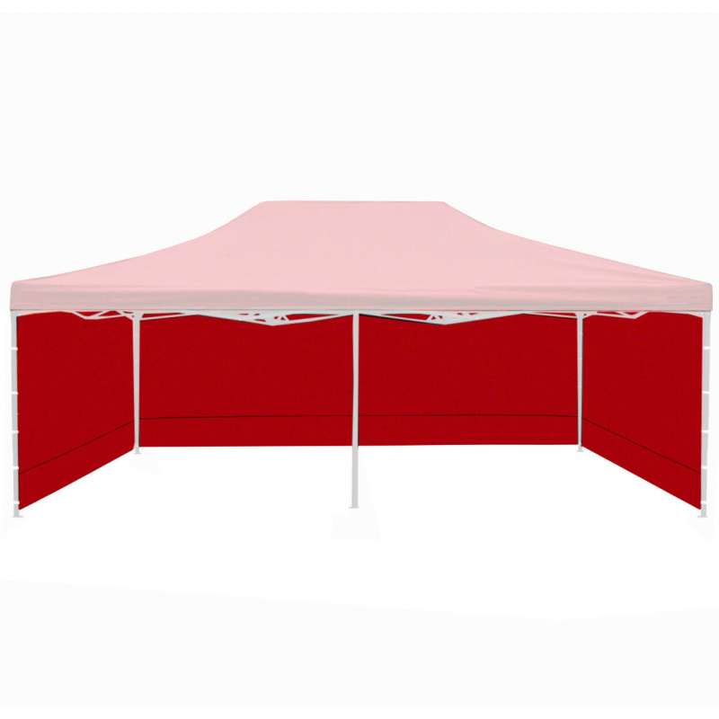 Aga Stranice za prodajni kiosk 3x6m Rdeča