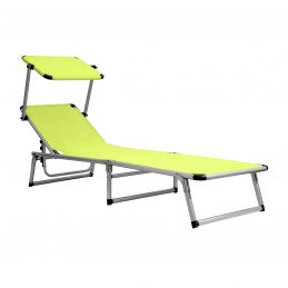 Aga Vrtni nastavljiv ležalnik GARDEN EXCLUSIVE MC372310GG Rumeno Zelena