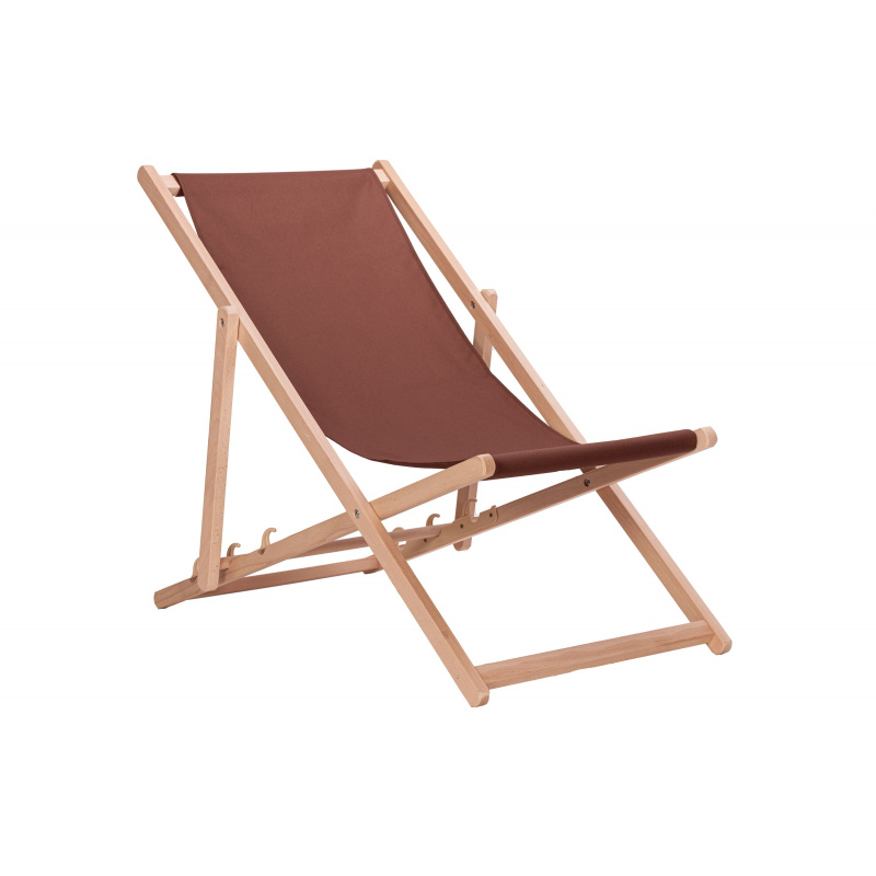 Aga Leseno zložljivo ležalnik Rjavo
