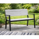 Aga Vrtna klop 118x54x77 cm Siva