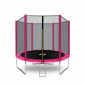 Aga SPORT TOP Trampolin 250 cm Roza + zaščitna mreža + lestev