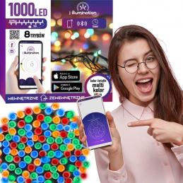 1000LED VEČBARVNE LUČKE - NADZOROVANE S TELEFONOM
