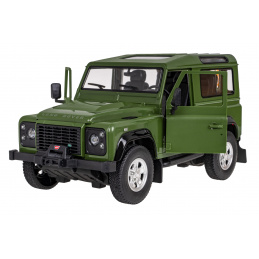 Land Rover Defender zelen RASTAR 1:14 model Avto na daljinsko upravljanje + 2,4 GHz daljinski upravljalnik + Ročno odpiranje vrat