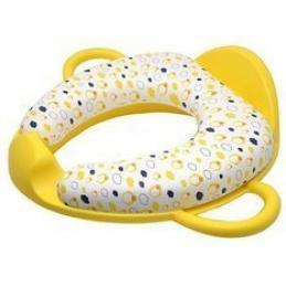 Mehka prevleka za toaletni sedež z ročaji 18m+ POUPY Rumena