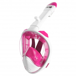 Aga Celoobrazna maska za potapljanje S/M Bela/Roza