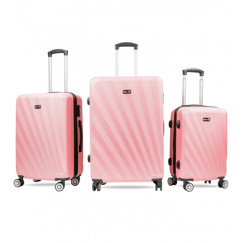 Aga Travel Komplet potovalnih kovčkov MR4653 Roza