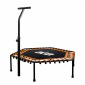 Aga FITNESS Trampolin 130 cm Oranžna + ročaj