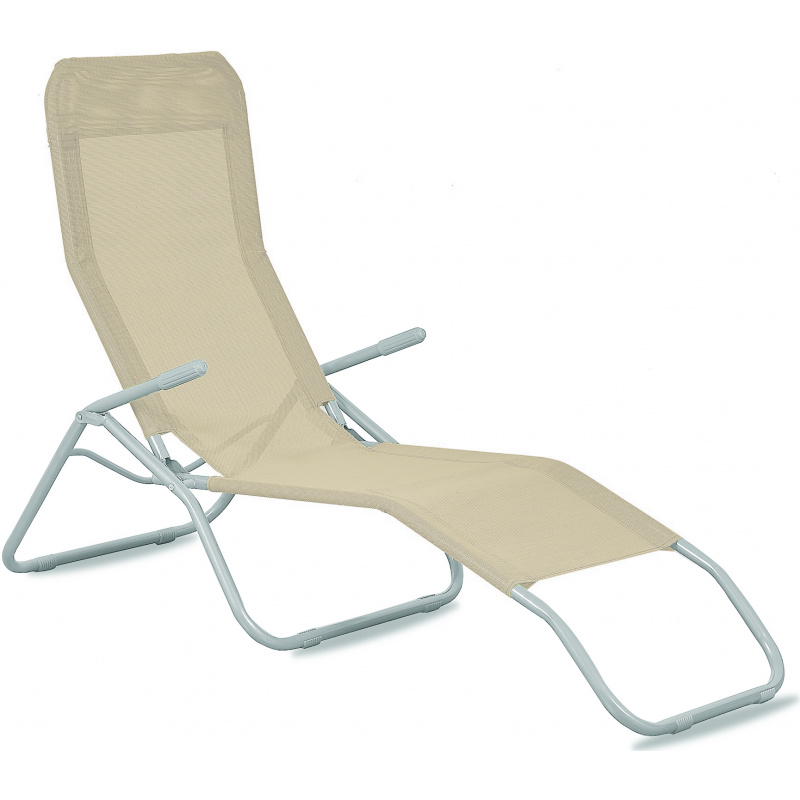 Aga Vrtni ležalnik SIESTA Bež