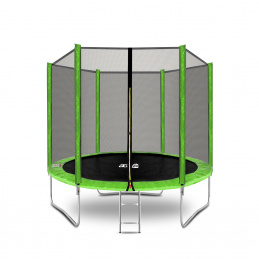 Aga SPORT TOP Trampolin 250 cm Svetlo zelena + zaščitna mreža + lestev