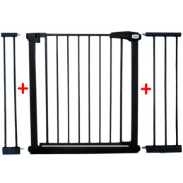 ČRNA VARNOSTNA VRATA S3 za stopnice, vrata 79-115 cm raztezna zaščita