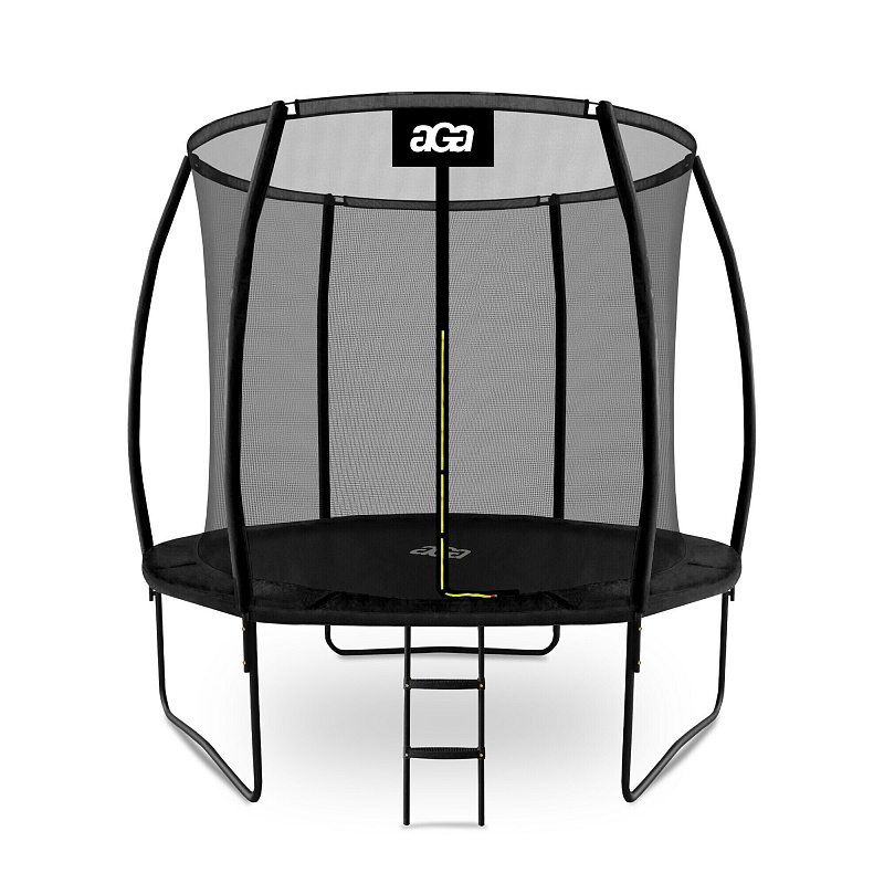 Aga SPORT EXCLUSIVE Trampolin 250 cm Črna + zaščitna mreža + lestev