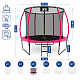 Aga SPORT EXCLUSIVE Trampolin 305 cm Roza + zaščitna mreža + lestev