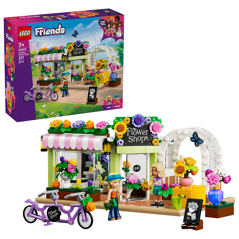 LEGO® Friends: Ustvarjalna cvetličarna, sestavljalska igrača 42693