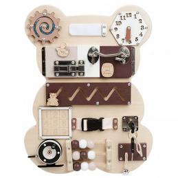 Aga4Kids Montessori lesena tabla Medved