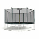 Aga SPORT PRO Trampolin 366 cm temno zelena + zaščitna mreža + lestev - II. KAKOVOST