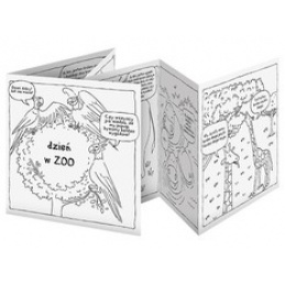 MONUMI Knjiga pobarvank - Dan v živalskem vrtu 5+