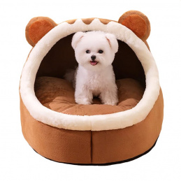 Plišasta hiška, rjava - 55x55