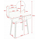 Aga Toaletna miza MRDT08-WB