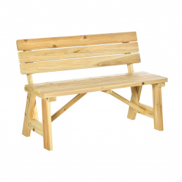 Aga Lesena vrtna klop 116x56x80 cm Naravna Aga Lesena vrtna klop 116x56x80 cm Naravna