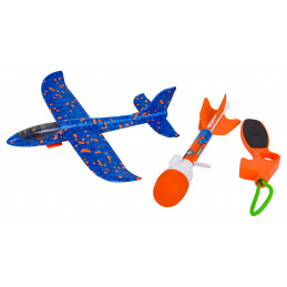 Modro Letalo 2v1 s Izstreljevalcem