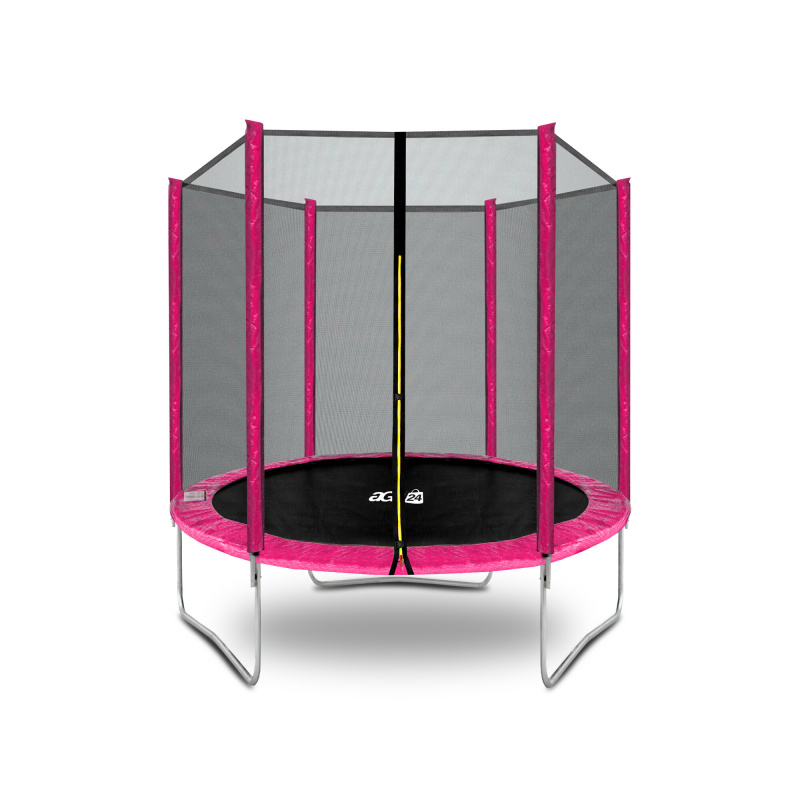 Aga SPORT TOP Trampolin 180 cm Roza + zaščitna mreža