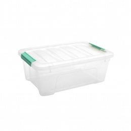Doloni Shranjevalna škatla s pokrovom 42x27x16 Prosojna Doloni Shranjevalna škatla s pokrovom 42x27x16 Prosojna