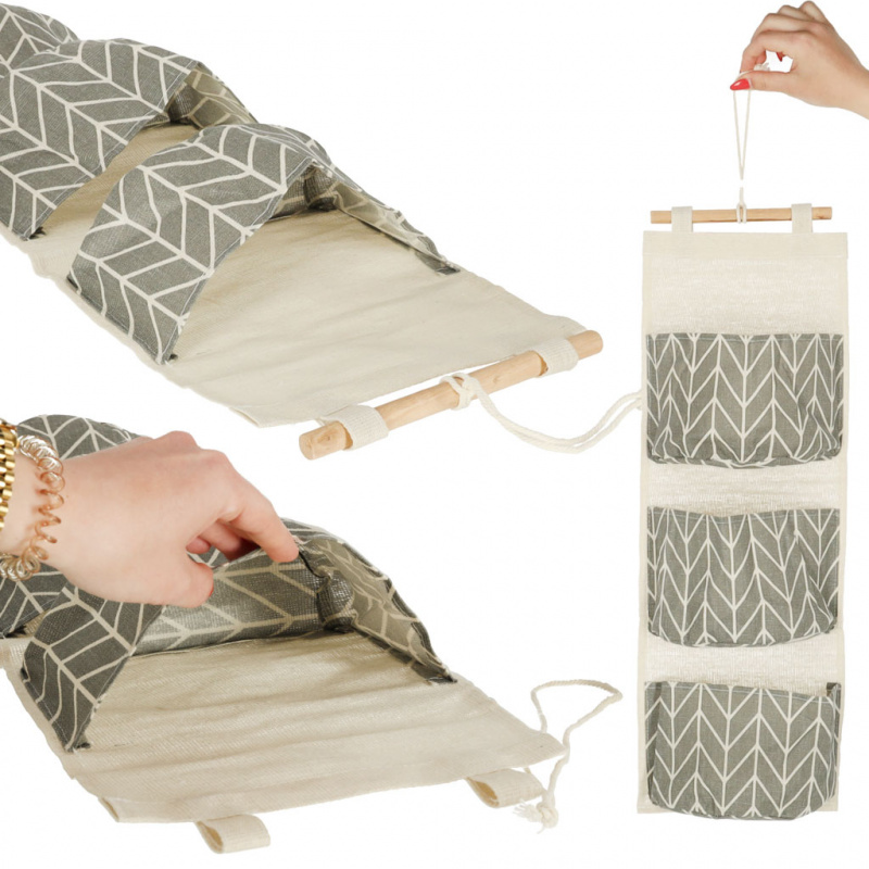 Aga Viseči Organizator Siva/Bela