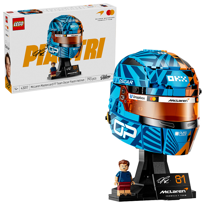 LEGO® Editions McLaren Mastercard F1® Team, čelada Oscar Piastri 43017