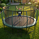 Aga SPORT EXCLUSIVE Trampolin 500 cm Temno zelena + zaščitna mreža + lestev