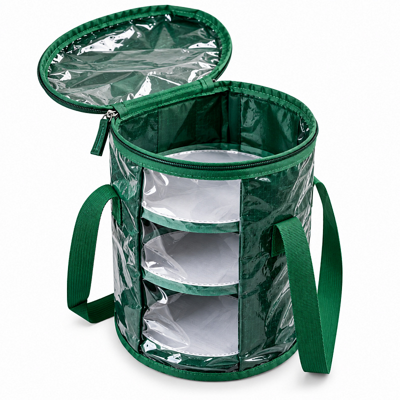 Aga Organizator za božične lučke Ø 23x30 cm Zelena