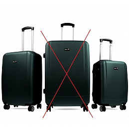 Aga Travel Komplet potovalnih kovčkov Temno zelena, vel. M + S, 6CZ020 - II. KAKOVOST