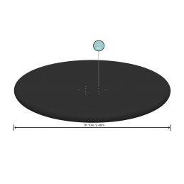 280 cm pokrivalo za bazen Fast Set 244 cm/8FT BESTWAY expanse