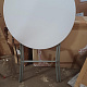 Aga vrtna zložljiva miza 80x110 cm Bela 6DAZ377 - II. KAKOVOST