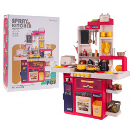 Kuhinja Kuhinjski Kot s Funkcijo Svetlobe, Zvoka in Vode 80 kosov. Rdeča