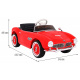 BMW 507 Retro otroški električni avto rdeč + LED avdio + daljinski upravljalnik + eko usnje + EVA + počasen zagon