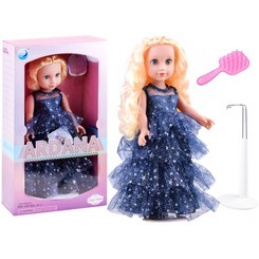 Lutka Ariana v plesni obleki z zvezdami ZA3891