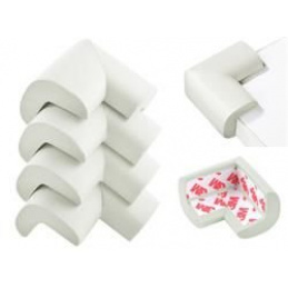 Pena za zaščito vogalov Bela - 4 kosi