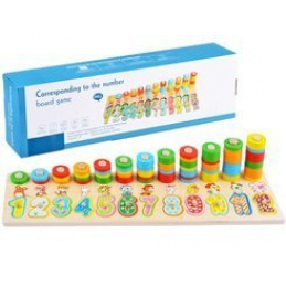 Lesena sestavljanka BARVNE ŠTEVILKE ZA3604