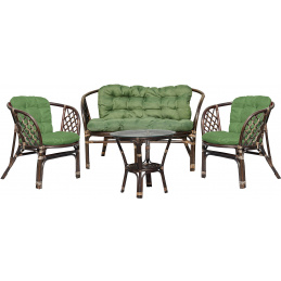 Aga Ratanova garnitura BAHAMA Choco Dark Green