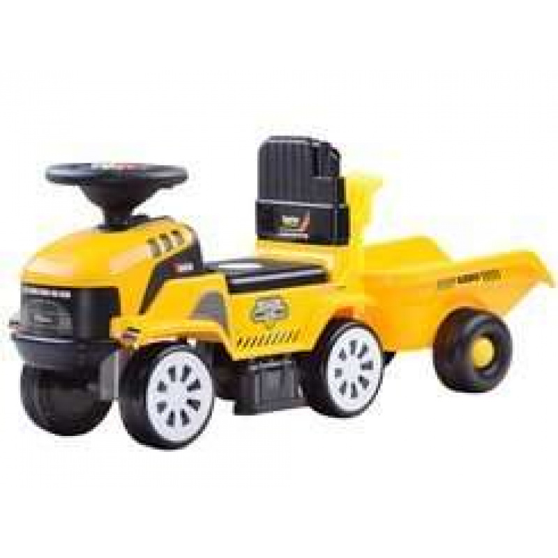 TRAKTOR Poganjalec s prikolico ZA3746 - Rumena