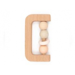 Ropotuljica za v roko les + silikon roza 4m+ BAMBOOM univerzalna